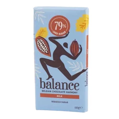 Milk Reduced Sugar Bar Balance Chocolate 100g